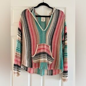 Billabong - Hooded Bell-Sleeve Sweater - Size M